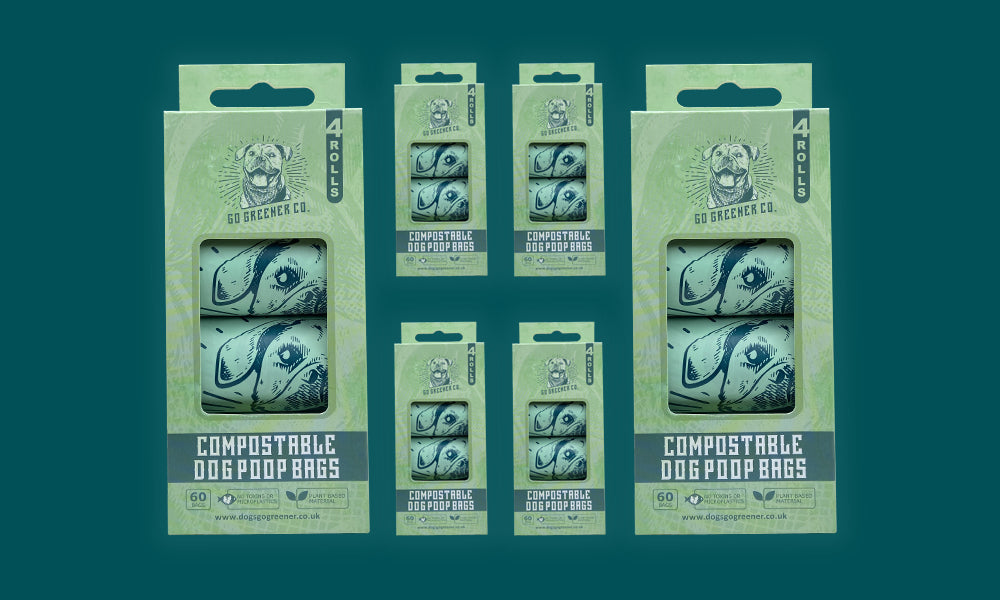Compostable Dog Poop Bags (6 Packs)